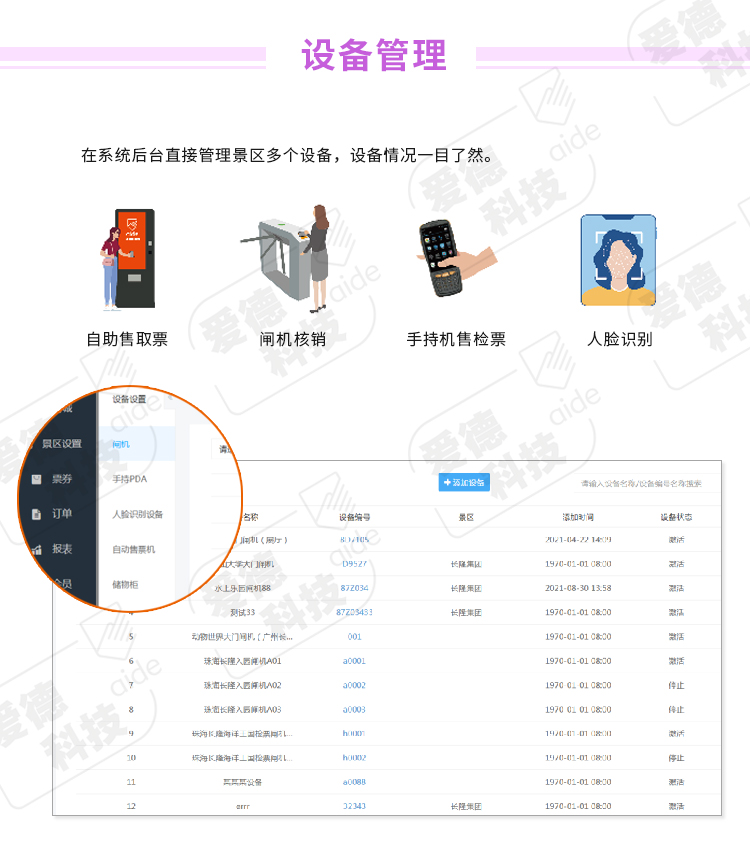 智慧景區(qū),智慧旅游,票務系統(tǒng),票務管理系統(tǒng),售票,售檢票,電子票務,門票軟件,自助購票,售票機,閘機,一卡通系統(tǒng)